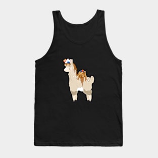 Pancake Stack Llama Tank Top